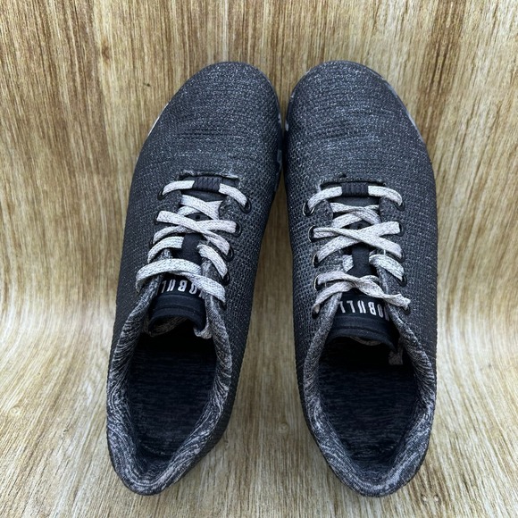 NOBULL SuperFabric Trainers Womens 7.5 Black Heather Granite Camo Training Shoes - Picture 6 of 10